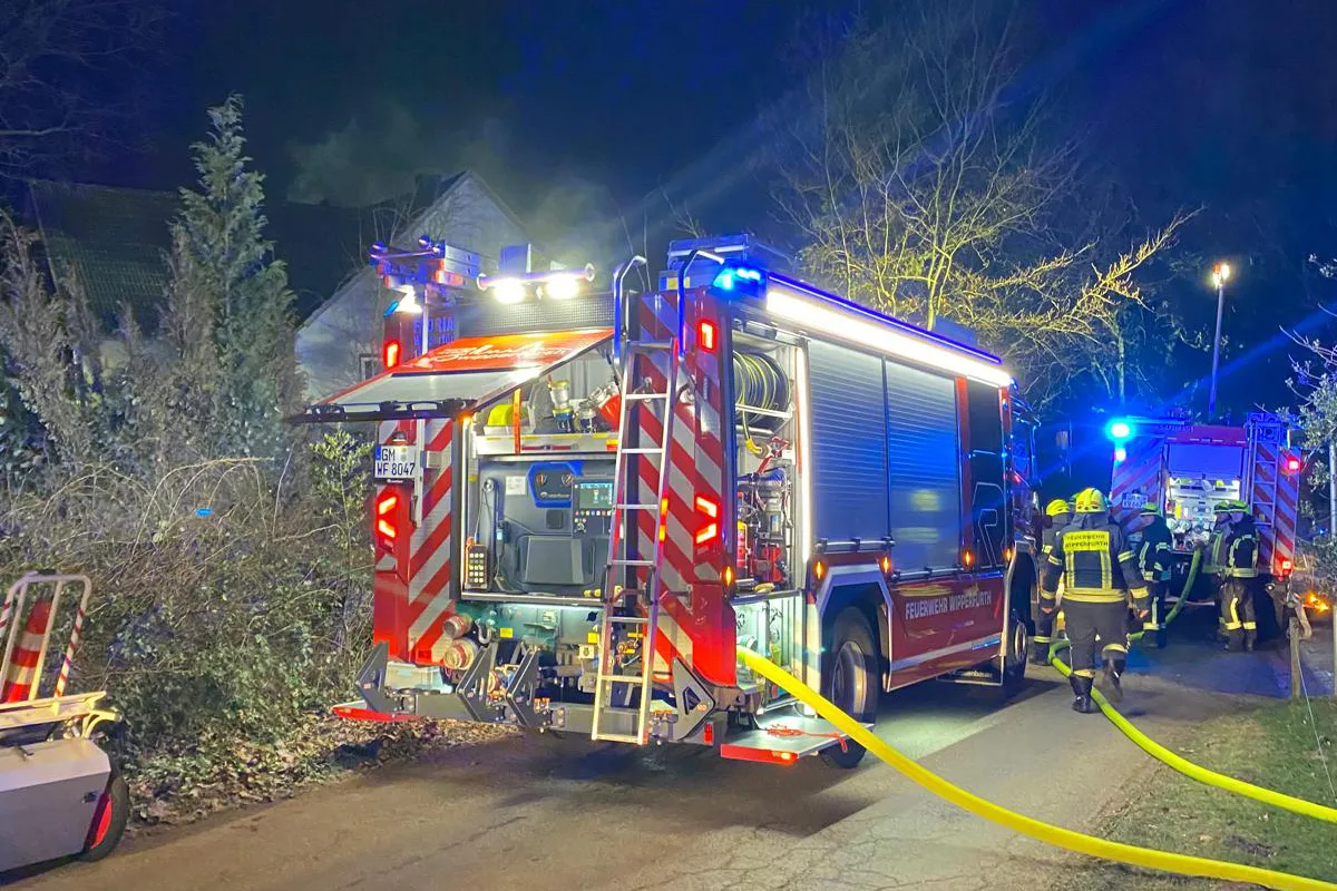 Wipperfürth – Eine verletzte Person nach Brand in Einfamilienhaus