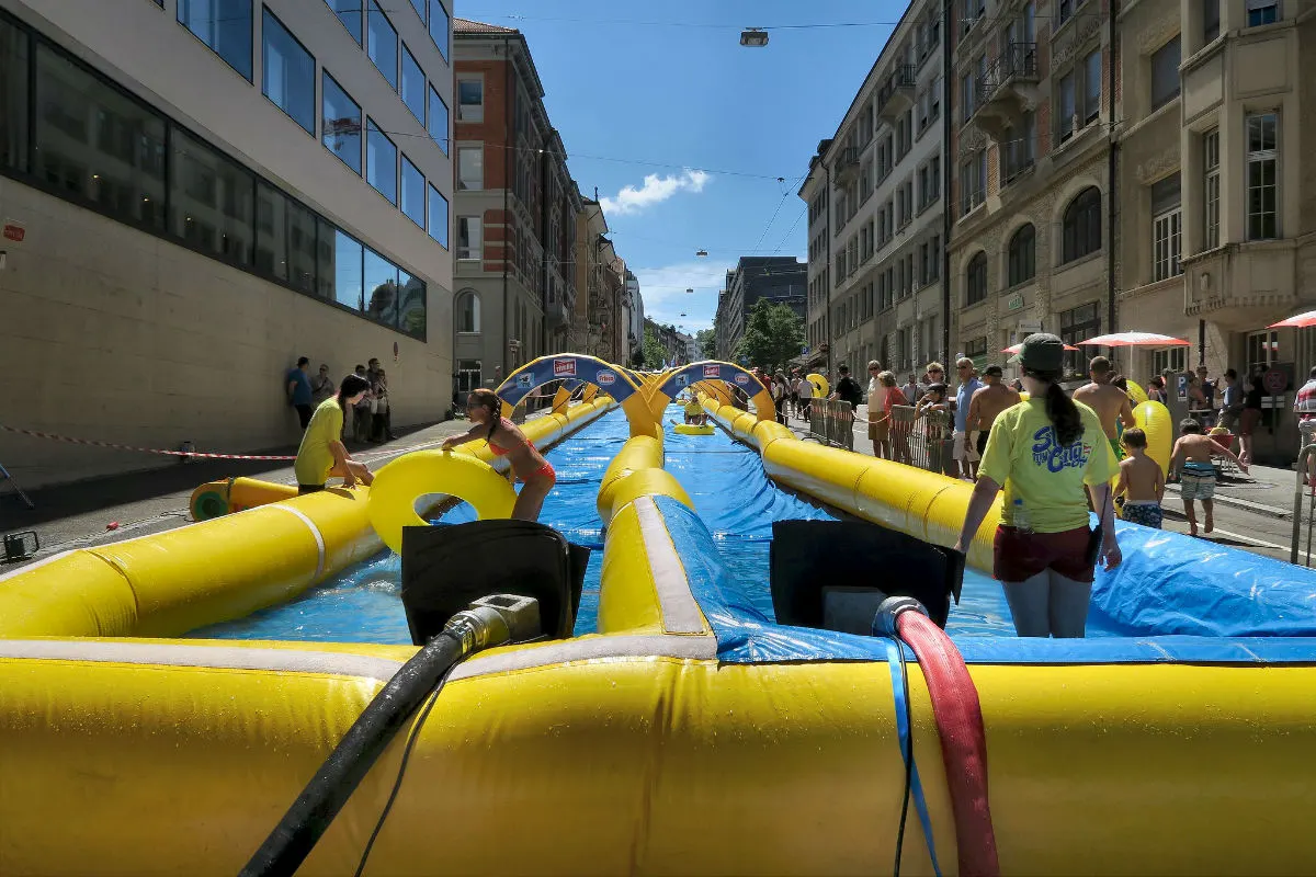 St. Gallen SG - "Slide my City" sorgt für Verkehrseinschränkungen