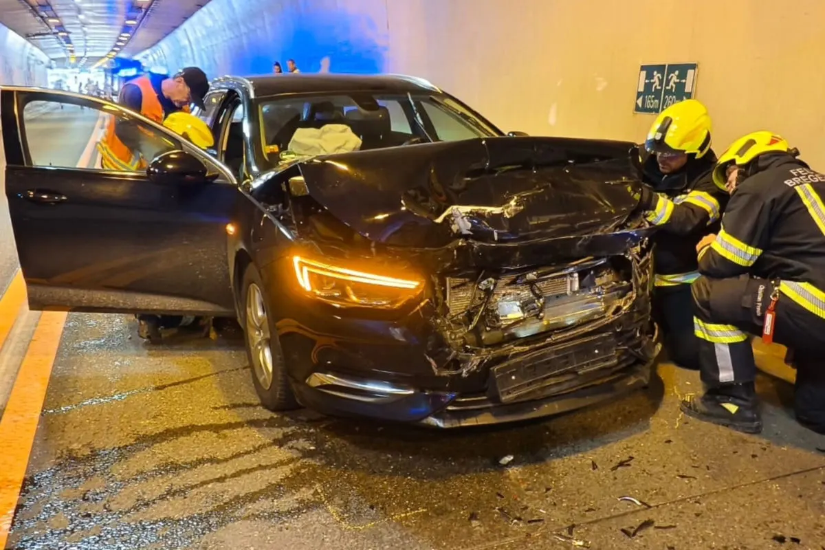 A14 Lochau V – Unfall im Pfändertunnel