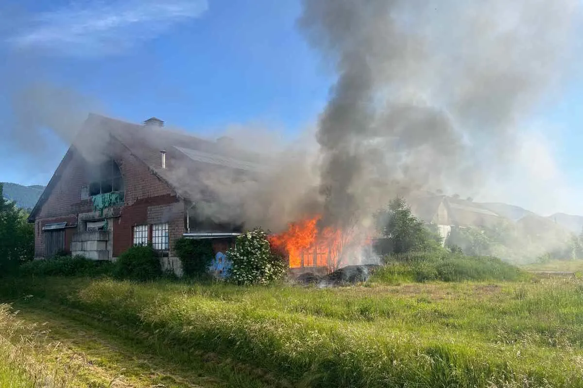 Luterbach SO – Lagerhallenbrand war Brandstiftung – drei Jugendliche ermittelt