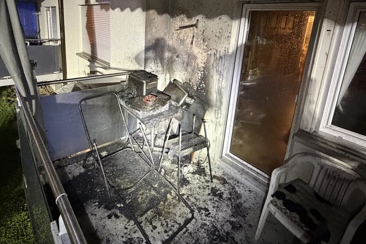 Goldach SG – Fritteuse löst Balkonbrand aus