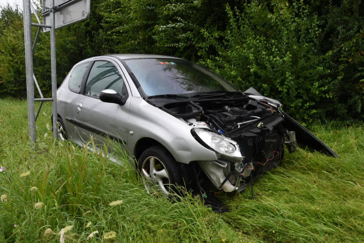 A13 Steinach SG – Fahrunfähig auf verunfallt