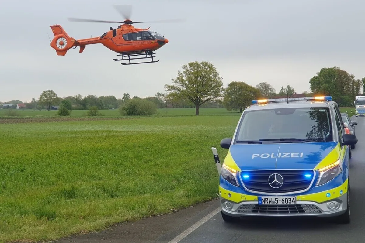 Petershagen-Friedewalde - Mehrere Personen bei schwerem Unfall verletzt 