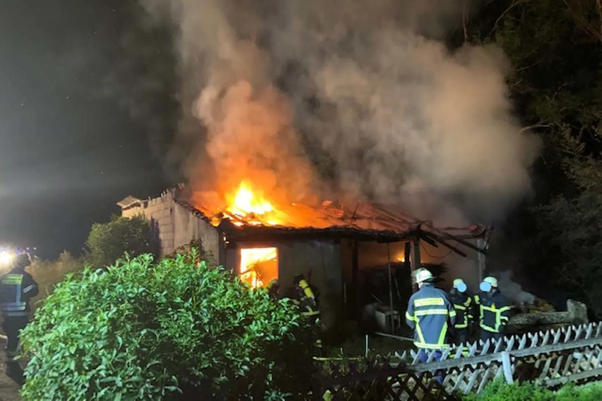 Auen - Scheunenbrand