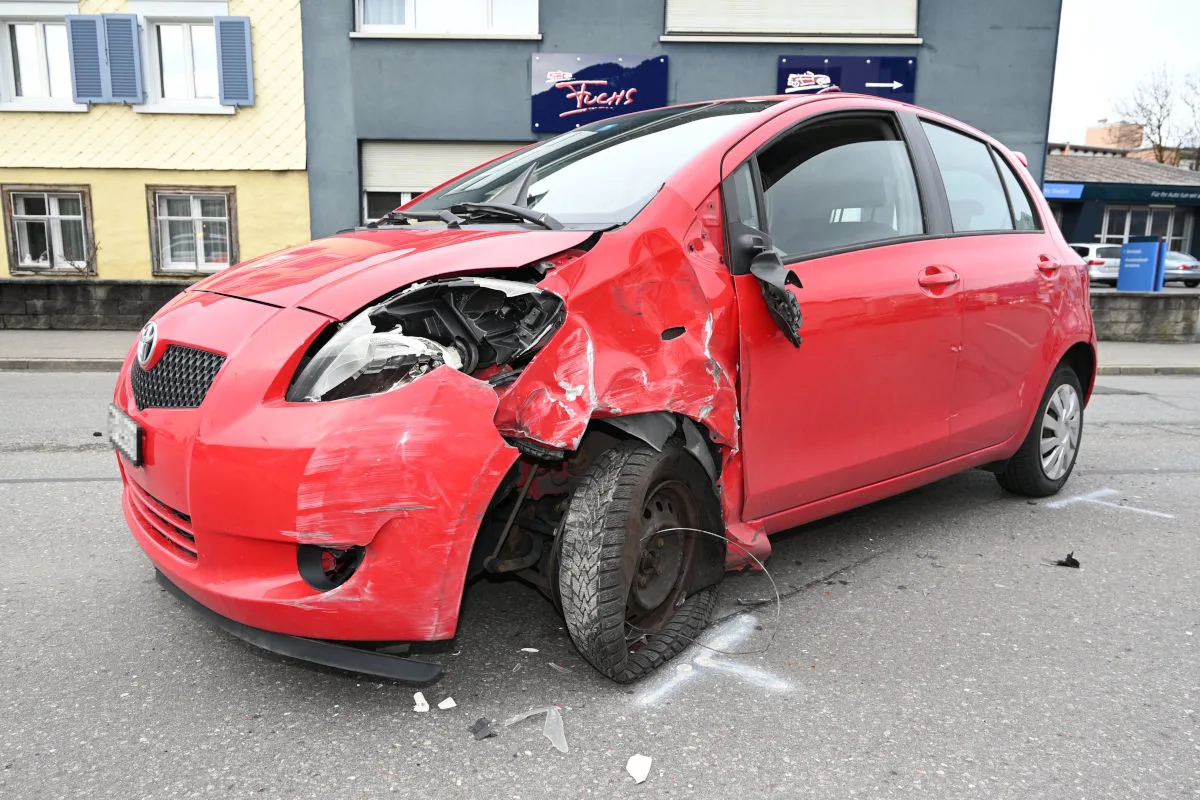 Buchs SG – Unfall zwischen Auto und Lastwagen
