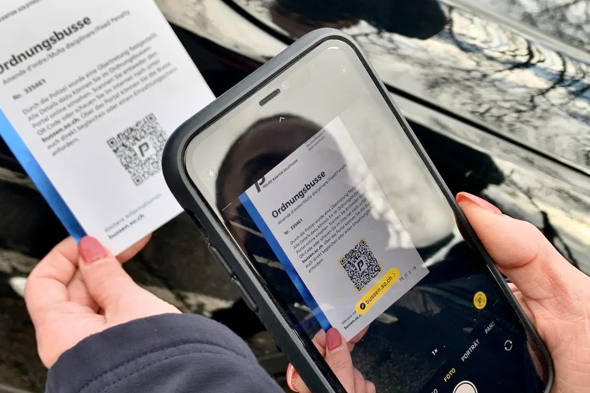 Kanton Solothurn – Kantonspolizei stellt auf digitales System für Ordnungsbussen um
