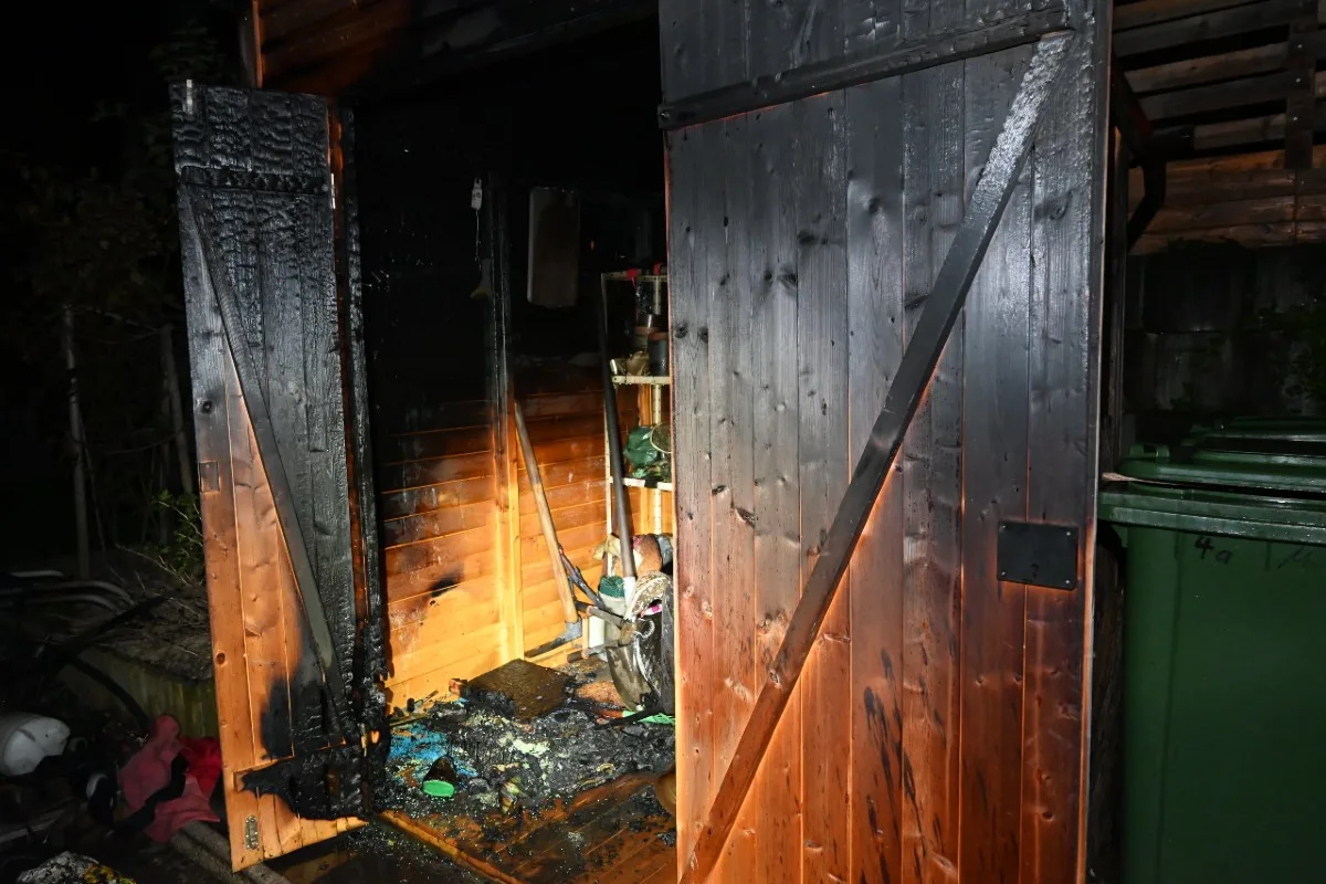  Rebstein SG - Brand in Gartenhaus