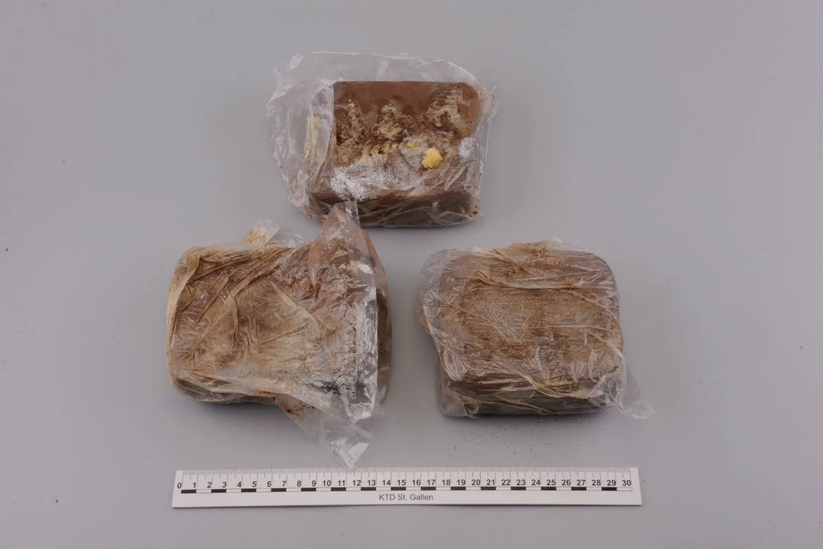 Diepoldsau SG - 1,5 Kilogramm Heroin in Car sichergestellt
