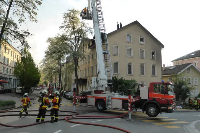 St. Gallen SG - Sieben Personen nach Brand im Spital