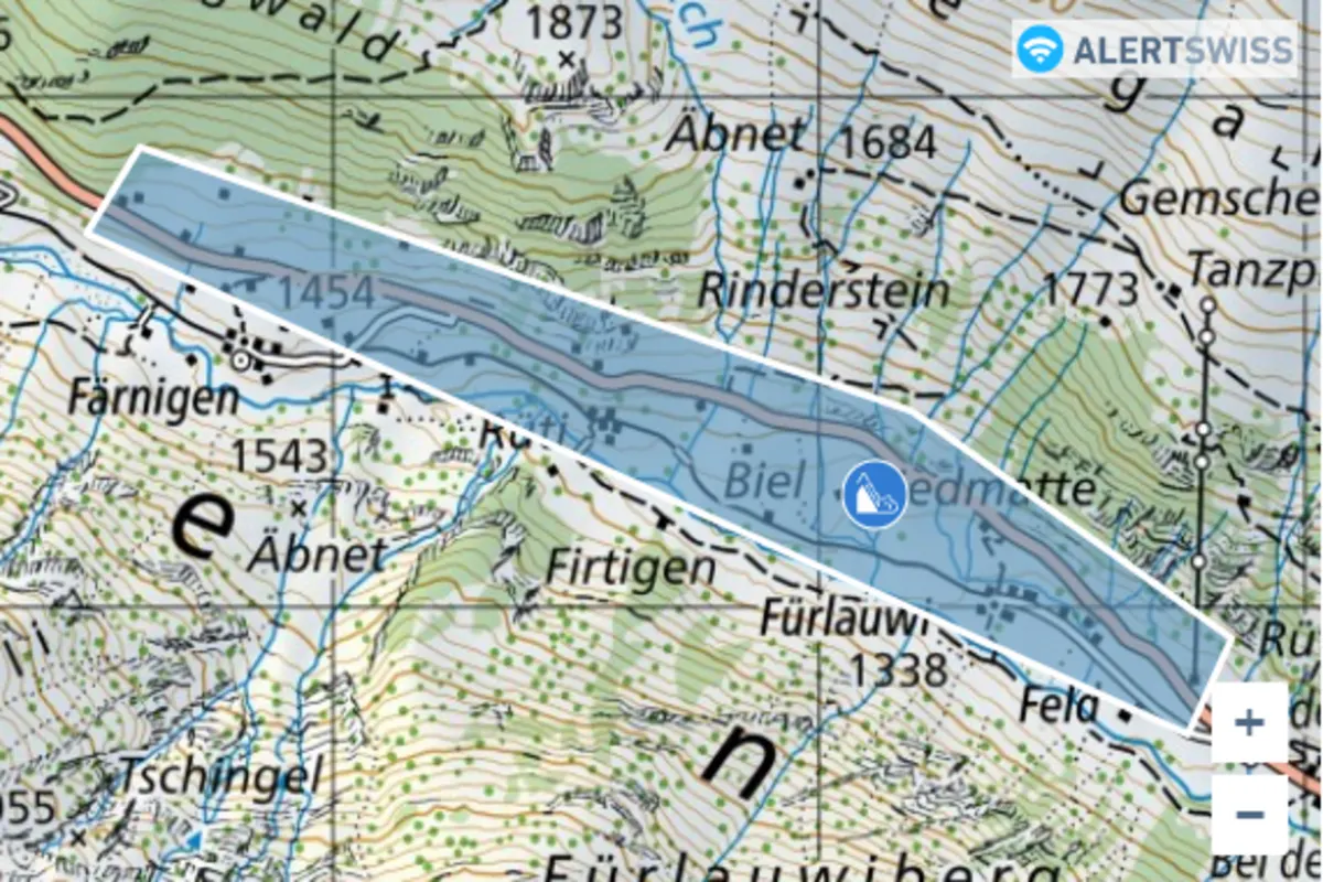 H11 Sustenstrasse Wassen - Färnigen - Lawinengefahr