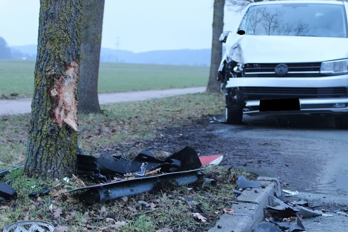 Bad Oeynhausen – Autofahrer prallt gegen Straßenbaum