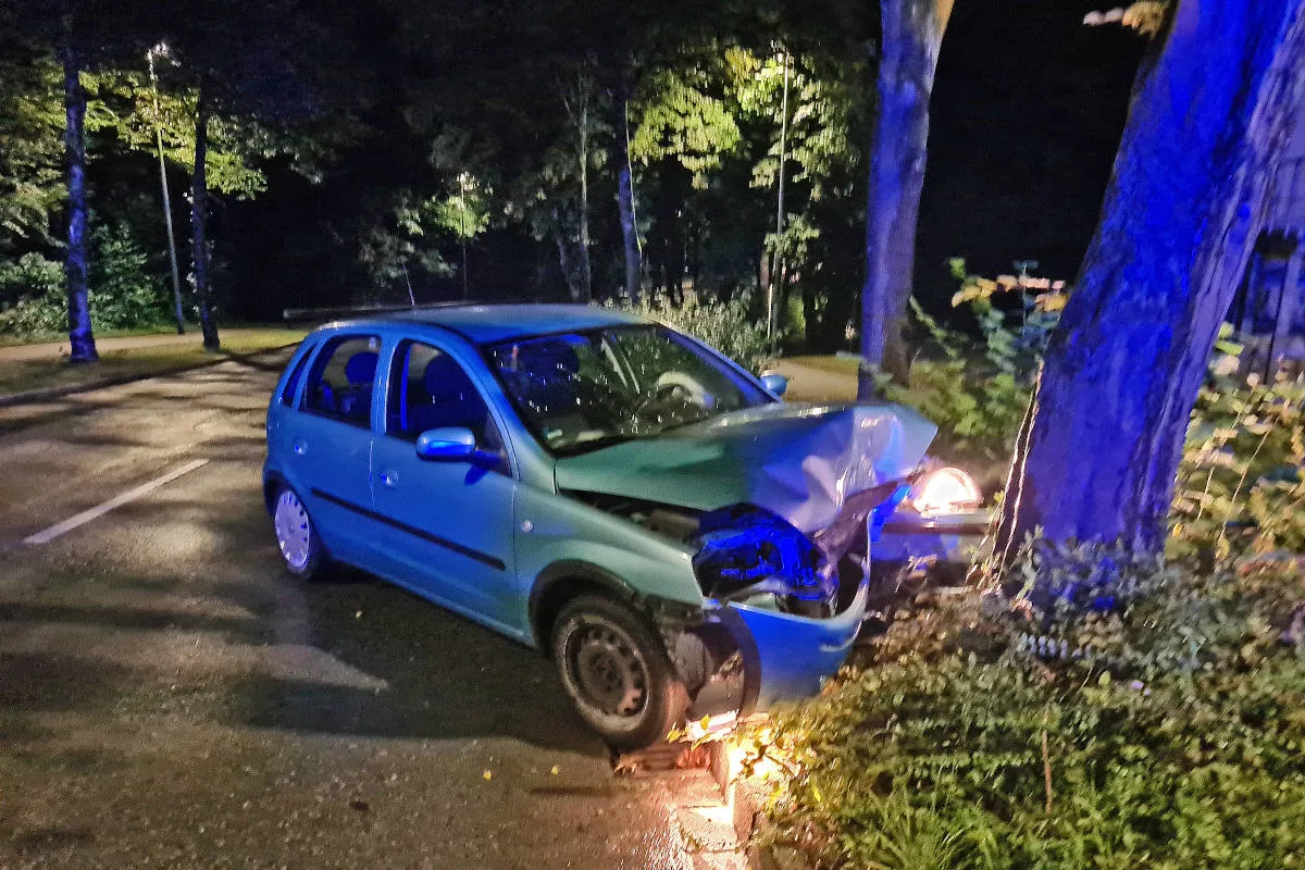 Heiligenhaus  – Nach Fahrfehler gegen einen Baum geprallt