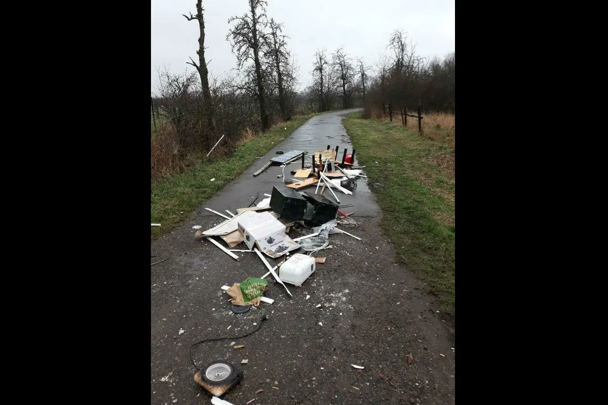 Stade - Sperrmüll in der freien Natur entsorgt - Zeugenaufruf