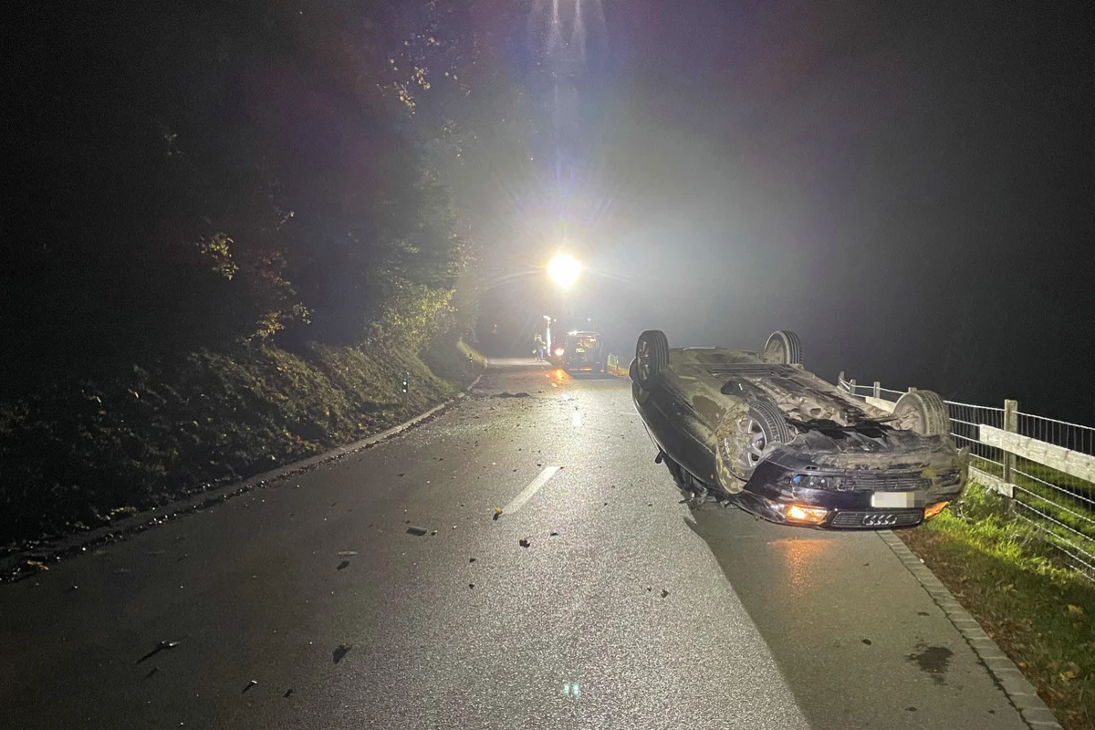 Zetzwil AG – Beim Überholen Kontrolle übers Auto verloren