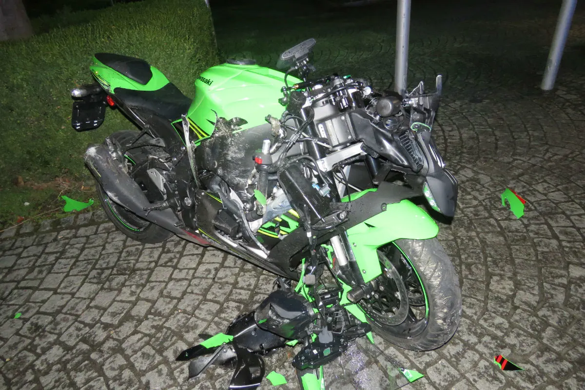 Rheinfelden AG - Mit Motorrad gestürzt 