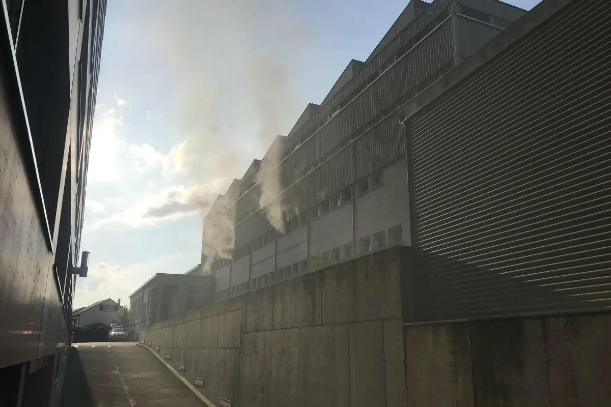 Muttenz BL - Brand in Industriegebäude – Polizei sucht Zeugen
