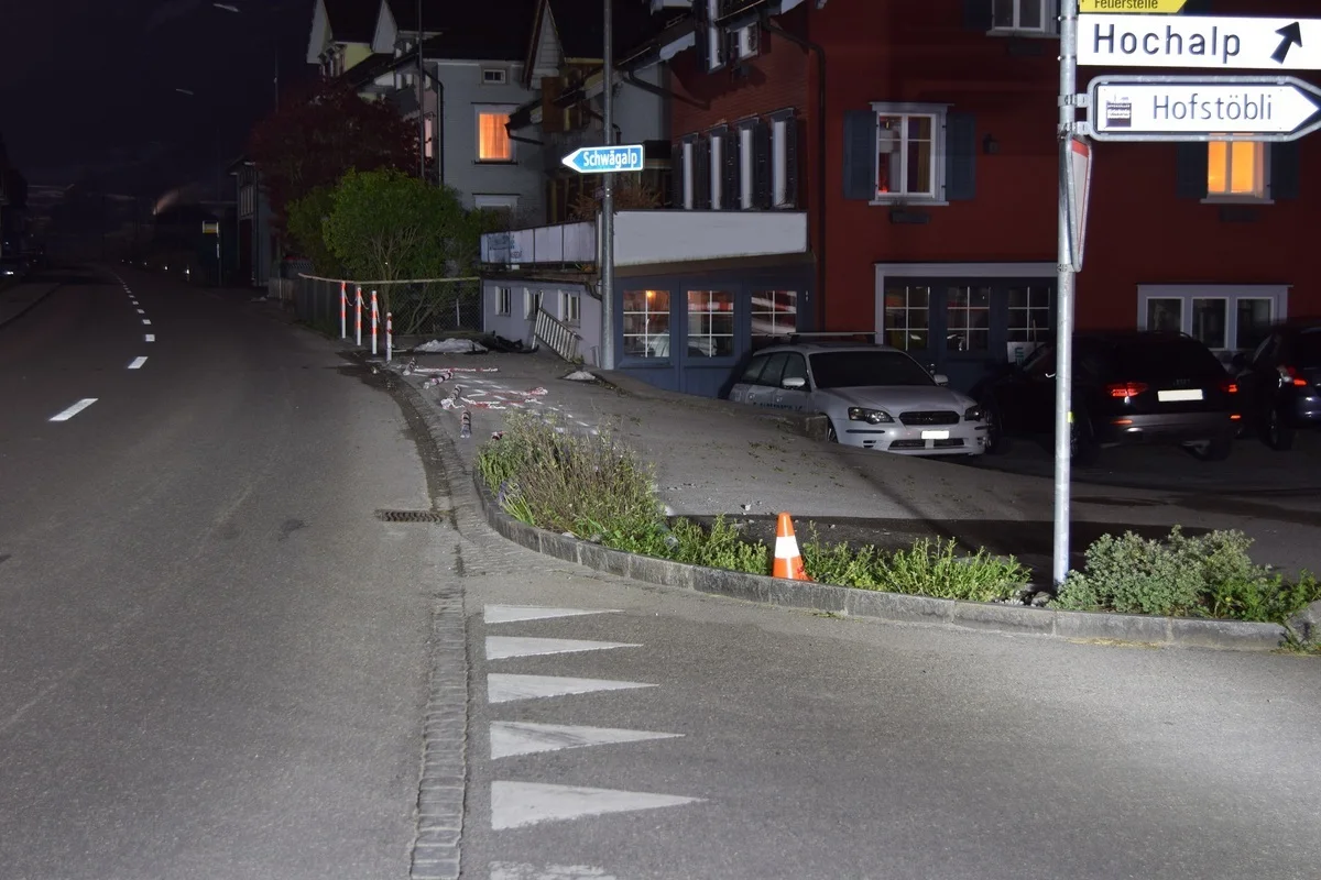 Urnäsch AR - Fahrunfähig Unfall verursacht