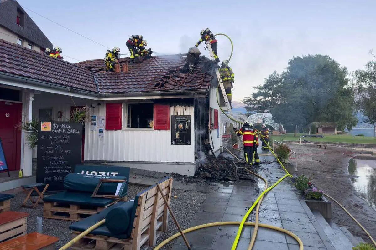 Sachseln OW - Brandausbruch im Badi