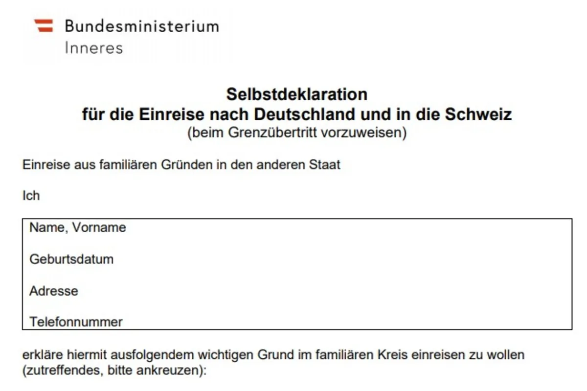 Coronavirus: Lockerungen im Grenzverkehr zwischen Österreich, Deutschland und der Schweiz