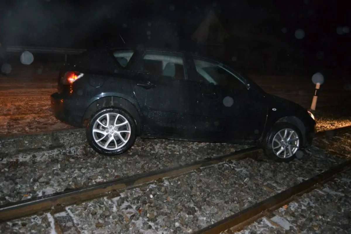 Teufen AR - Auf Bahngeleise gelandet