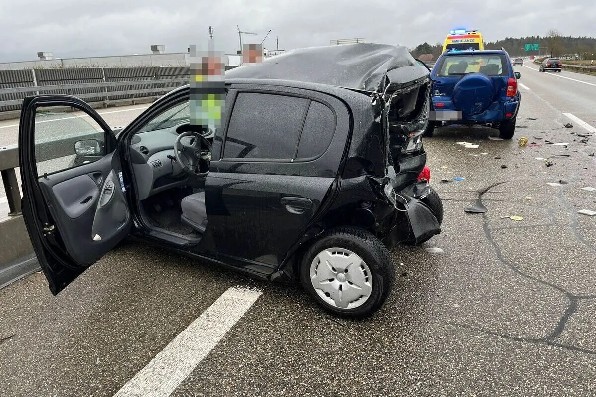 Luterbach SO - Auffahrunfall auf der Autobahn A5