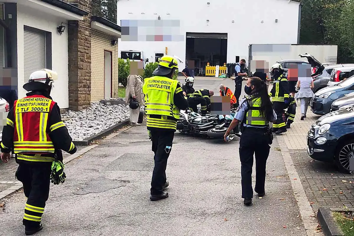 Herdecke - Motorradunfall mit schwerverletzter Person