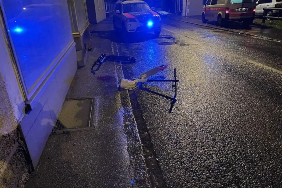 Schaan – Selbstunfall mit E-Scooter