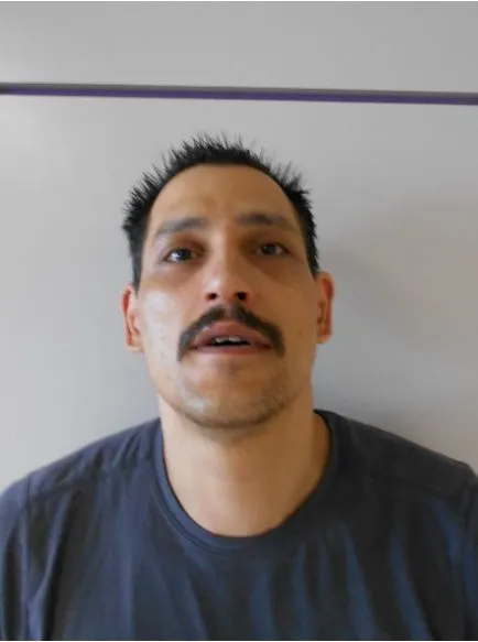 Ein Mann mit kurzen Haaren und Schnurrbart blickt in die Kamera vor einem neutralen Hintergrund.