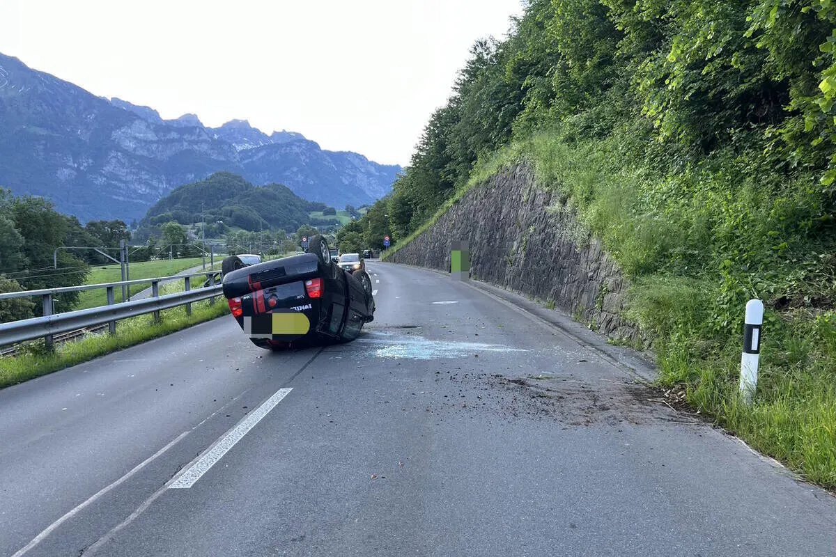 Mols SG - Alkoholisiert verunfallt 