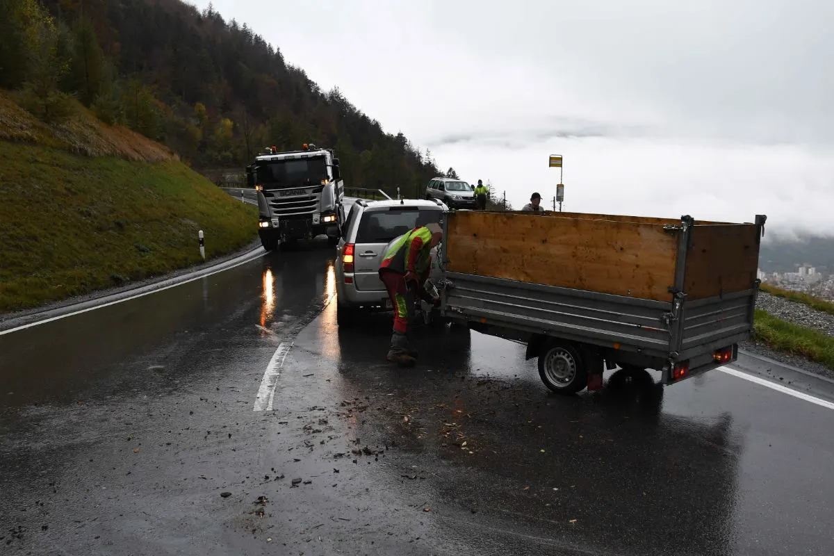 Chur GR - Zwei Verkehrsunfälle gleichzeitig auf der Malixerstrasse