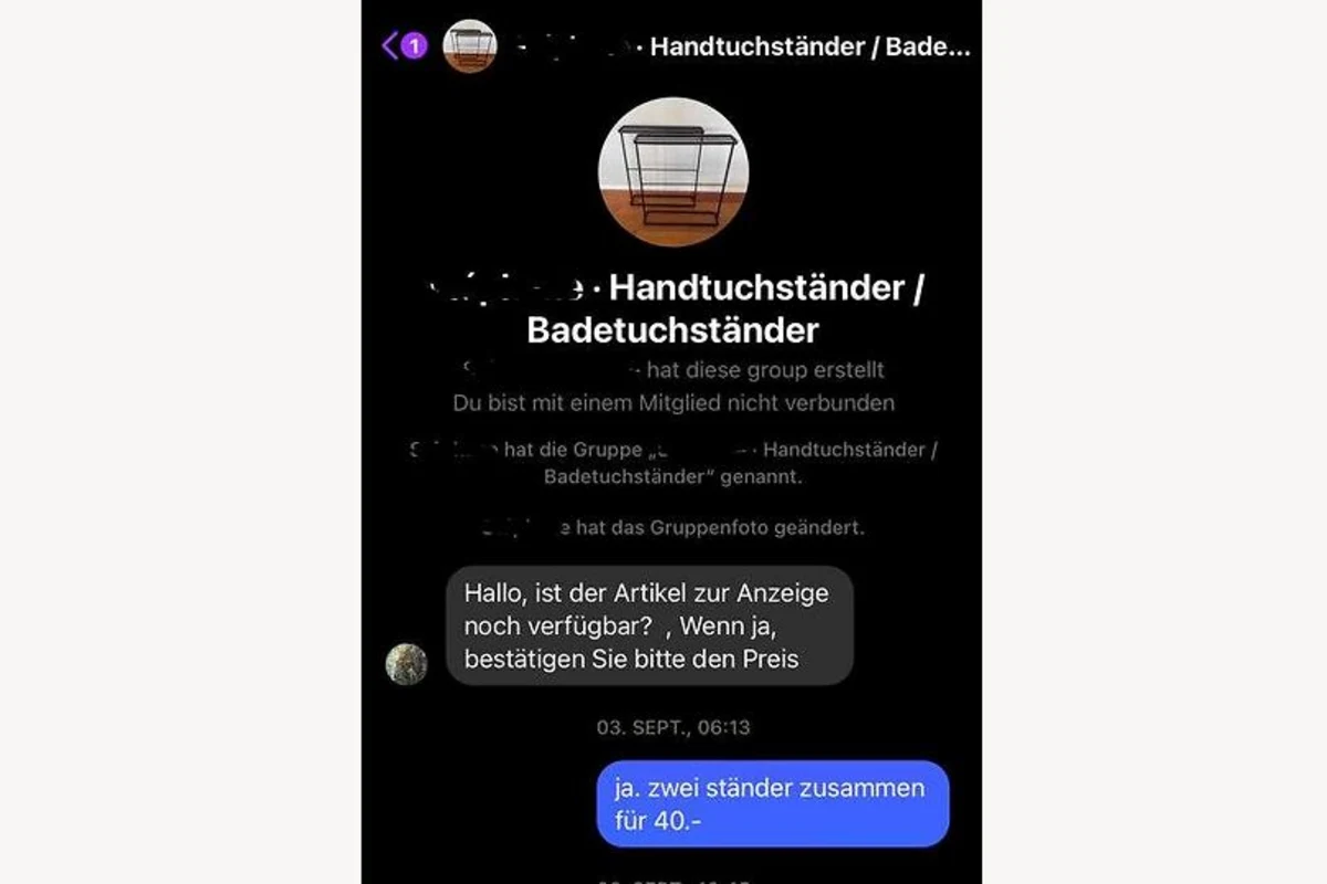 Betrug über Facebook Marketplace 