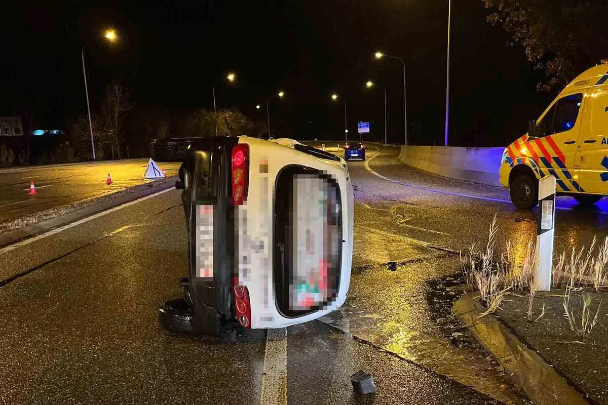 Kriegstetten SO - Auto bei Unfall umgekippt 