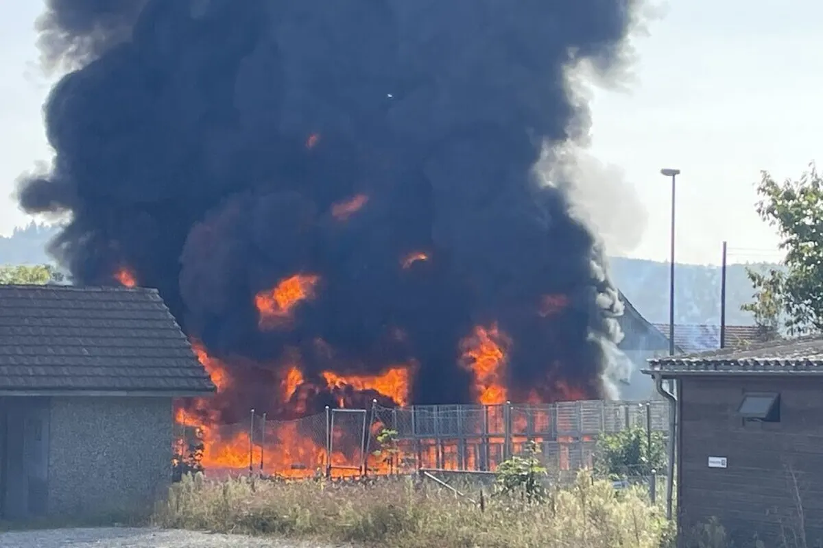 Villigen AG - Hoher Sachschaden nach einem Brand 