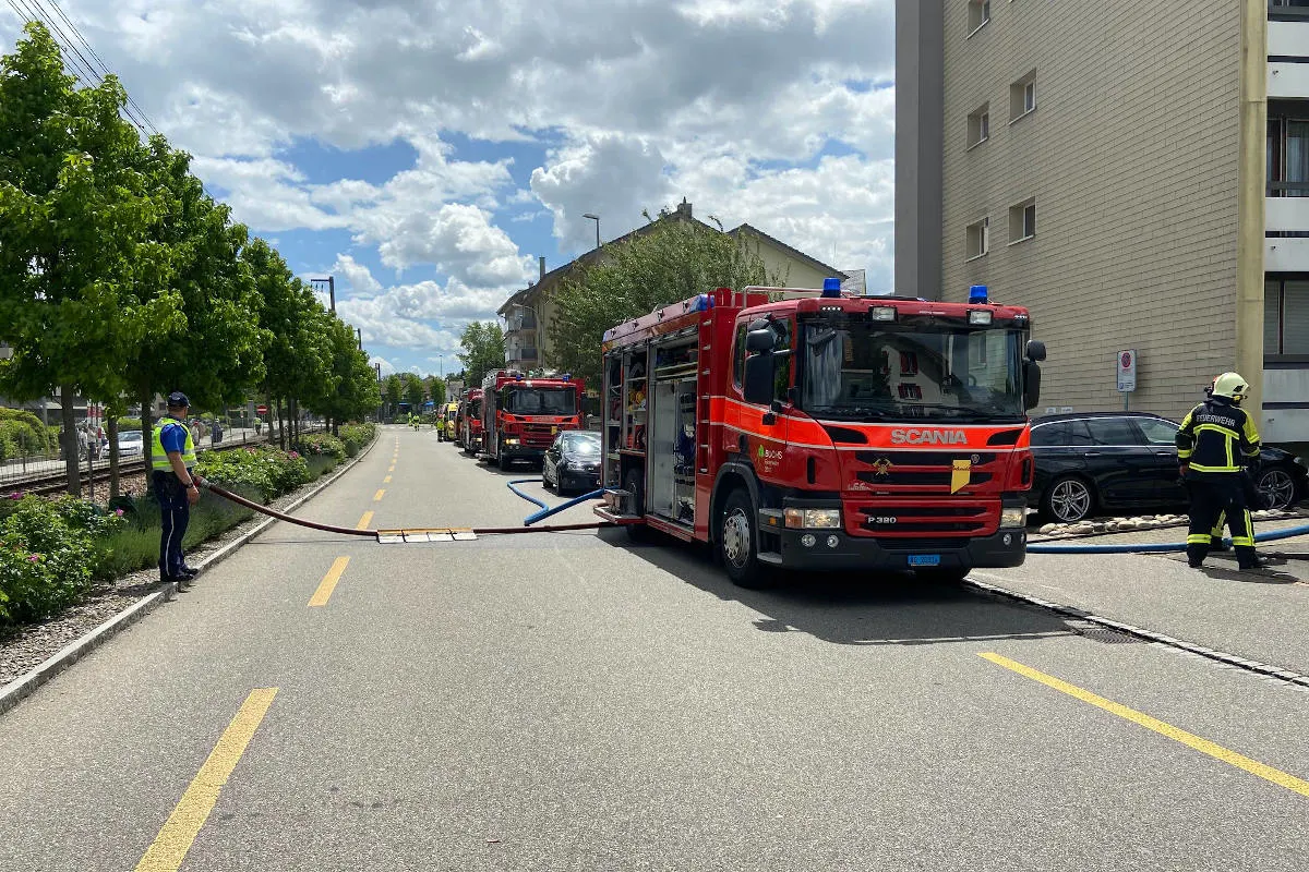 Buchs AG – Wohnungsbrand in Mehrfamilienhaus
