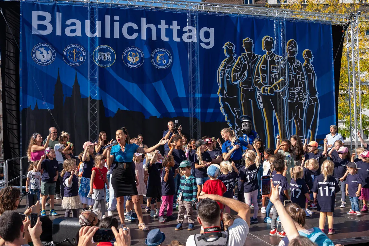 Basel-Stadt BS - Blaulichttag 2024 zählt mehrere Tausend Besuchende