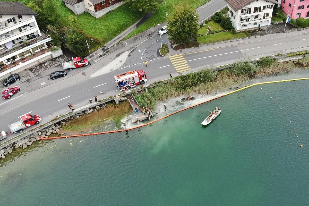 Oberägeri ZG - Dieselöl bei Tankvorgang in den Ägerisee ausgelaufen