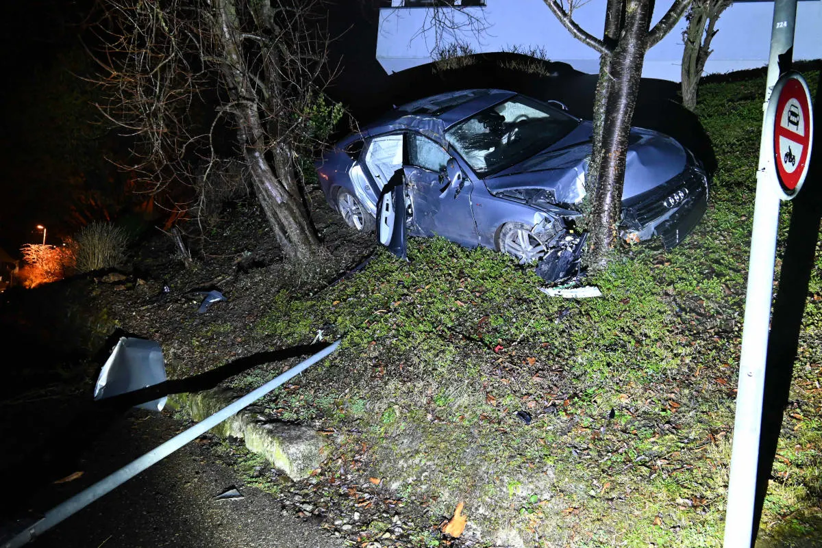 Goldach SG – Spektakulärer Selbstunfall