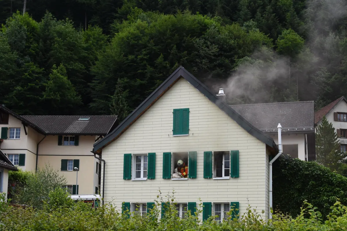 Pfäfers SG – Brand in Einfamilienhaus