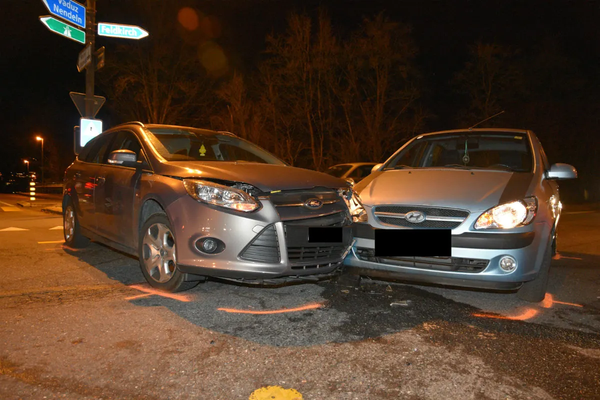 Mauren/Schaanwald FL - Erheblicher Sachschaden bei Verkehrsunfällen