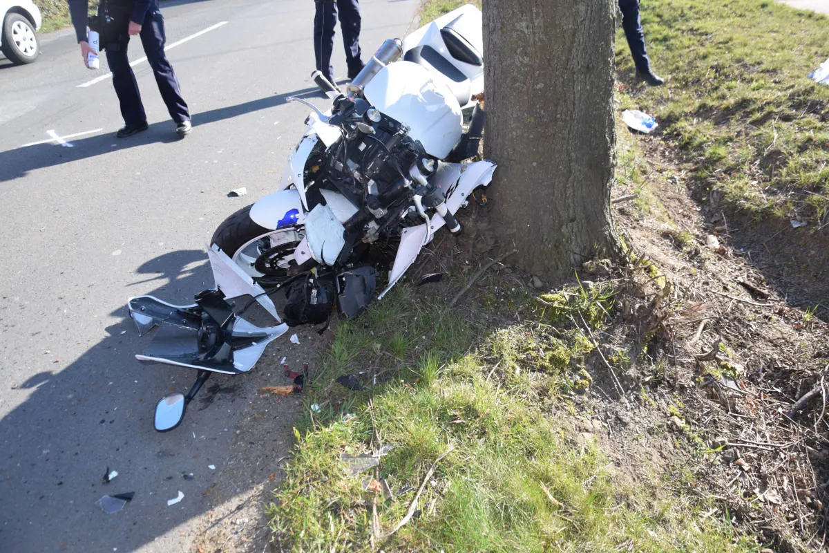 Vlotho – Motorradfahrer prallt gegen Baum
