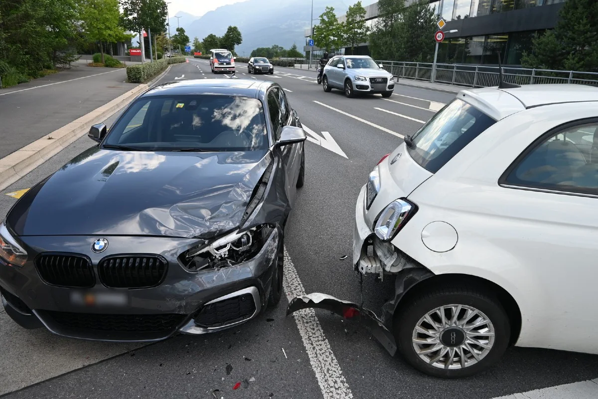 Verkehrsunfälle mit Sachschaden im Fürstentum Liechtenstein