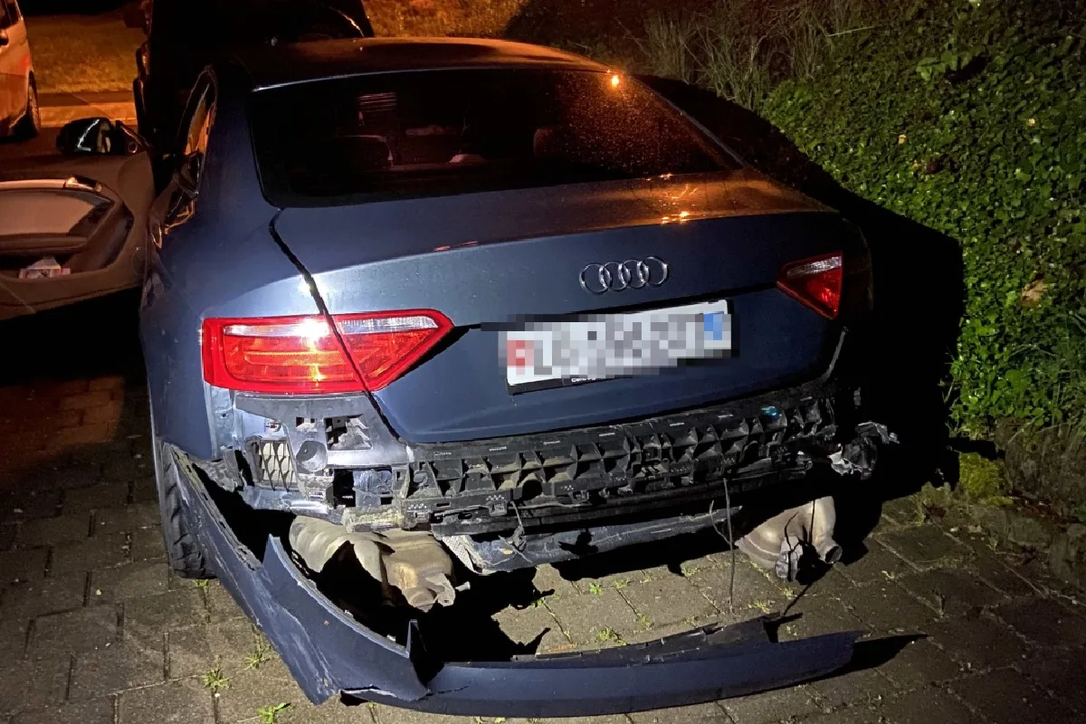 Strengelbach/A2 AG - Betrunkener Audifahrer flüchtet nach Unfall
