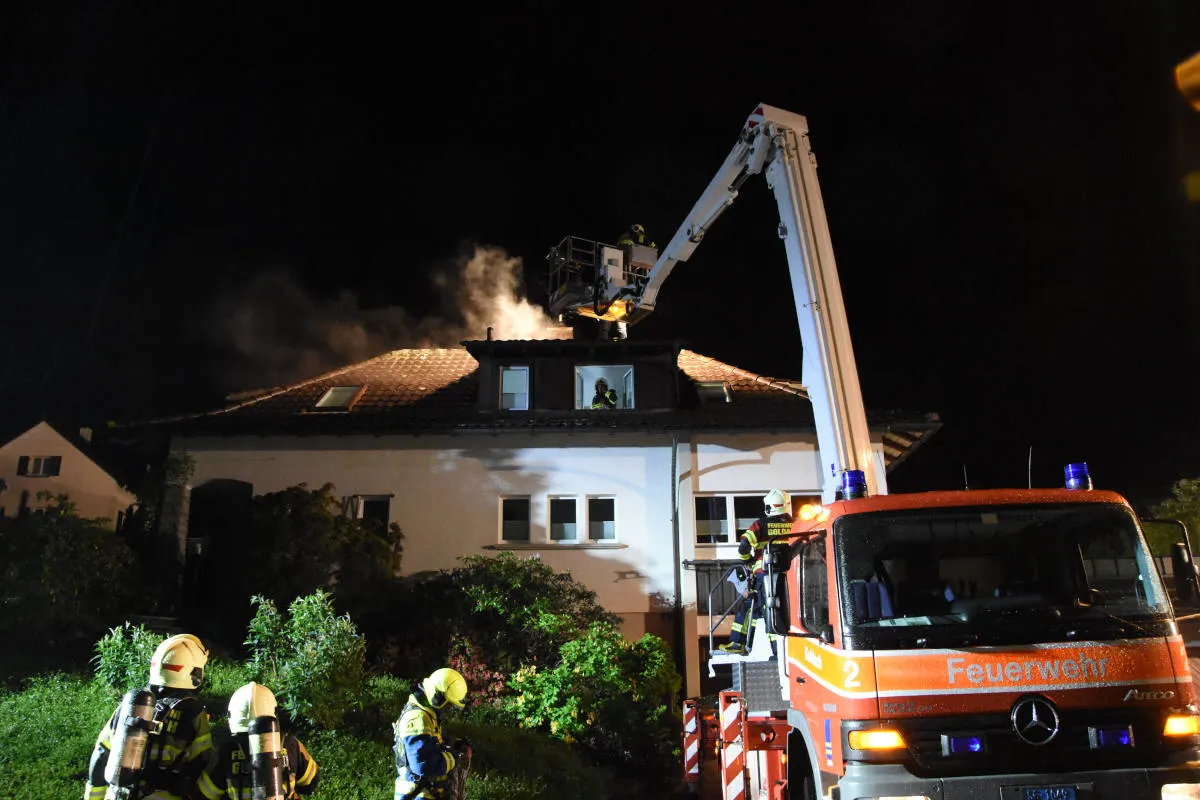 Goldach SG – Blitzeinschlag in Einfamilienhaus