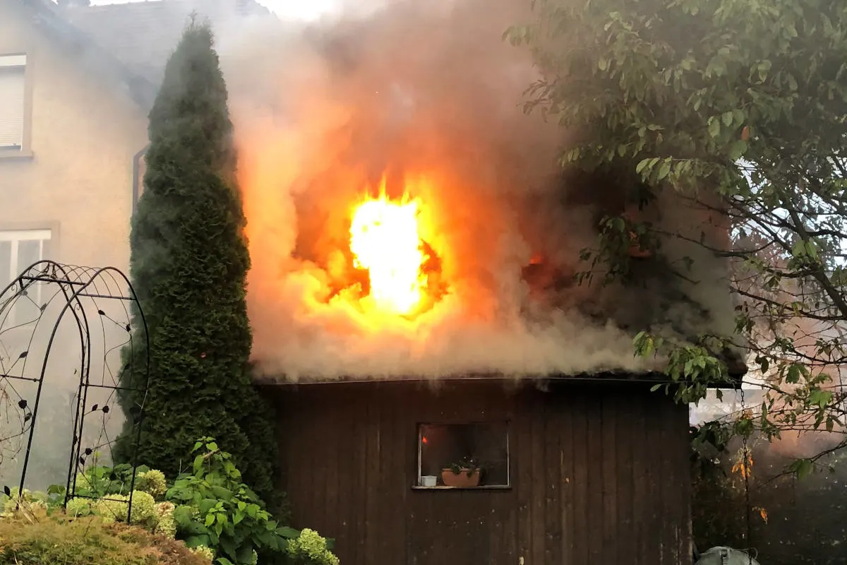Sirnach TG – Brand von Gartenhaus