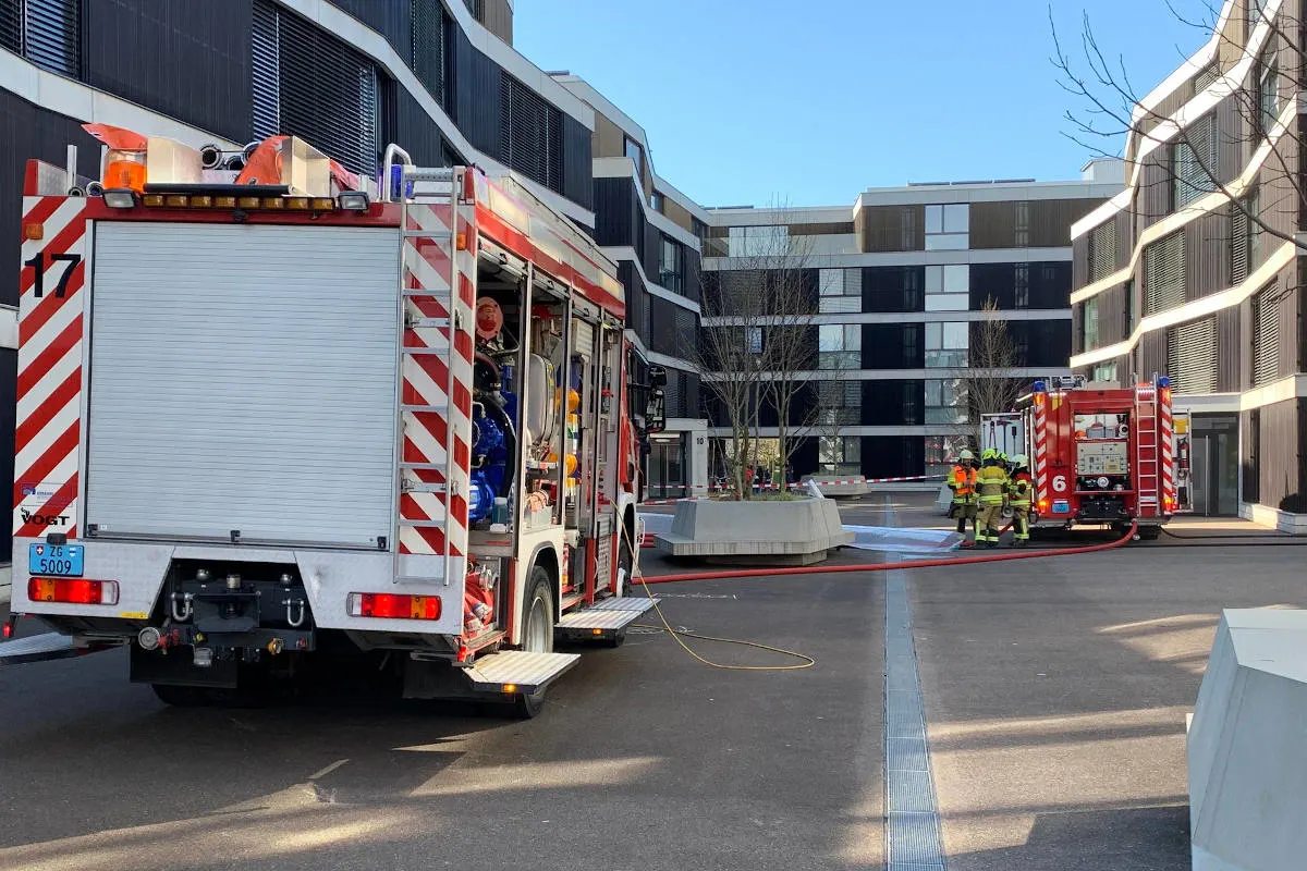 Stadt Zug – Feuerwehreinsatz im Riedpark