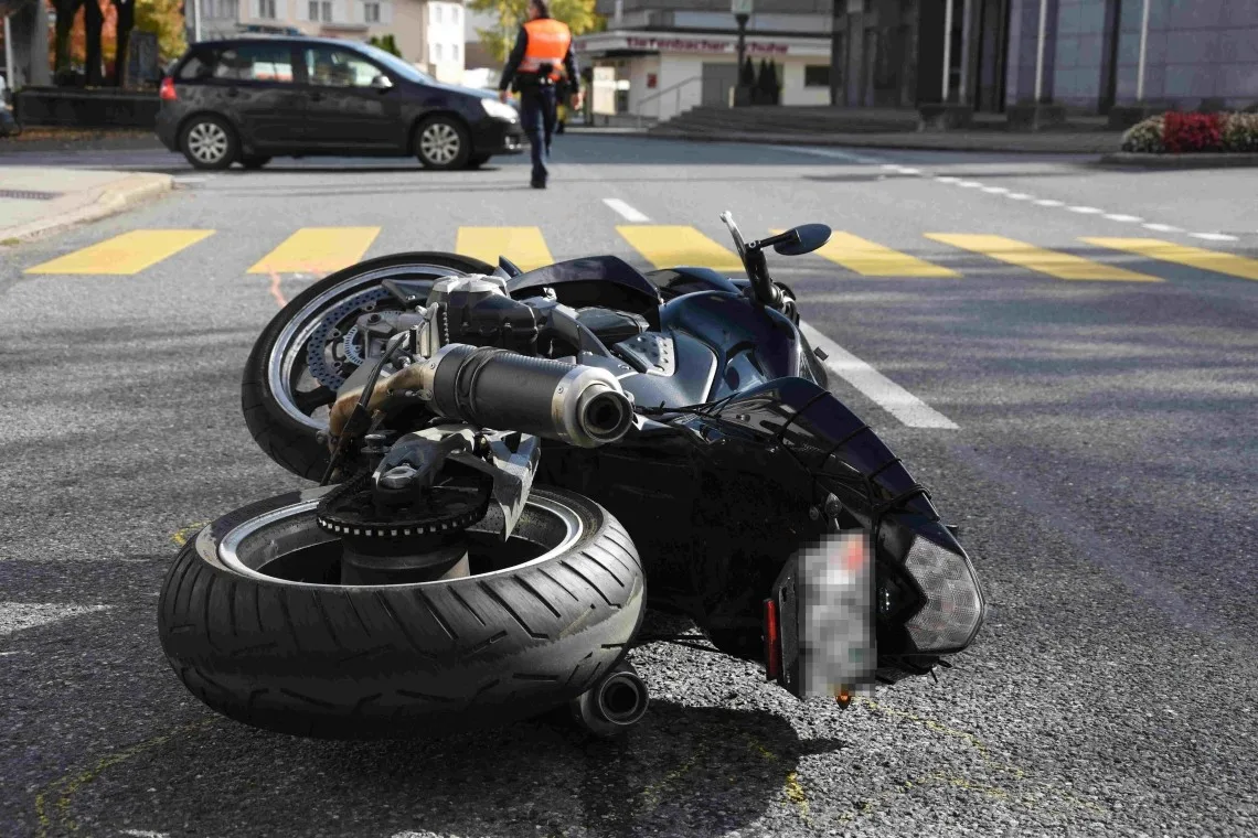 Buchs SG – Selbstunfall mit Motorrad