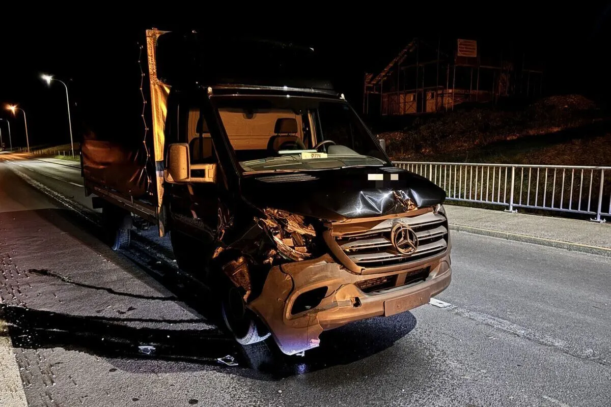 WIldunfall in Hätzingen GL – Lieferwagen kollidiert mit Hirsch