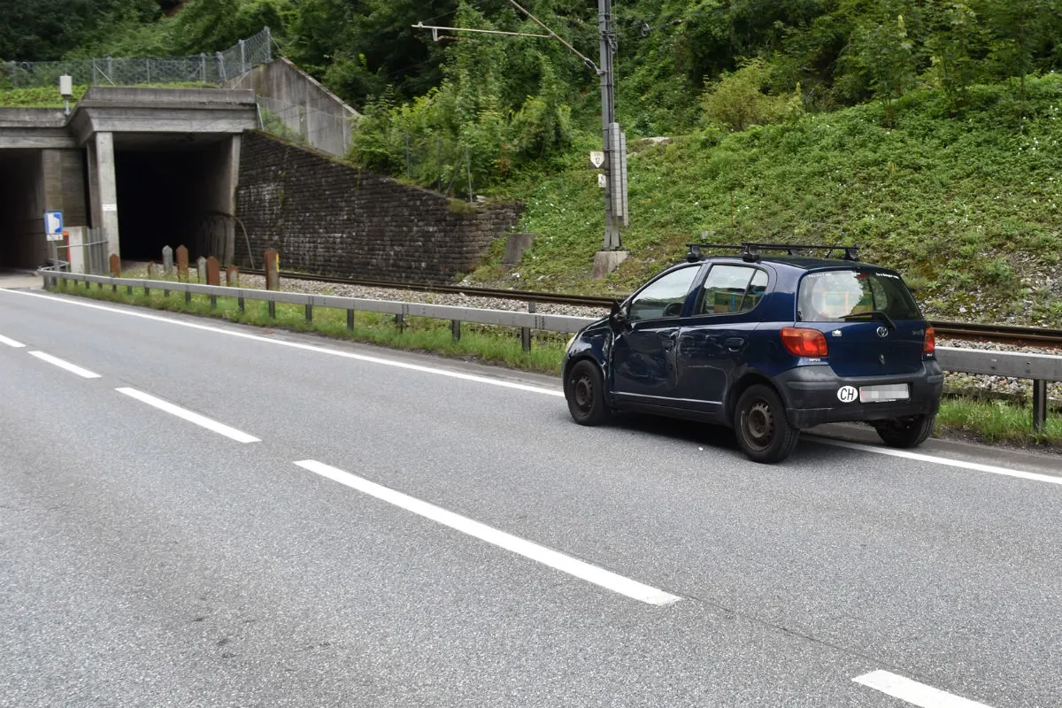 Seewis GR - Kollision zwischen zwei Fahrzeugen