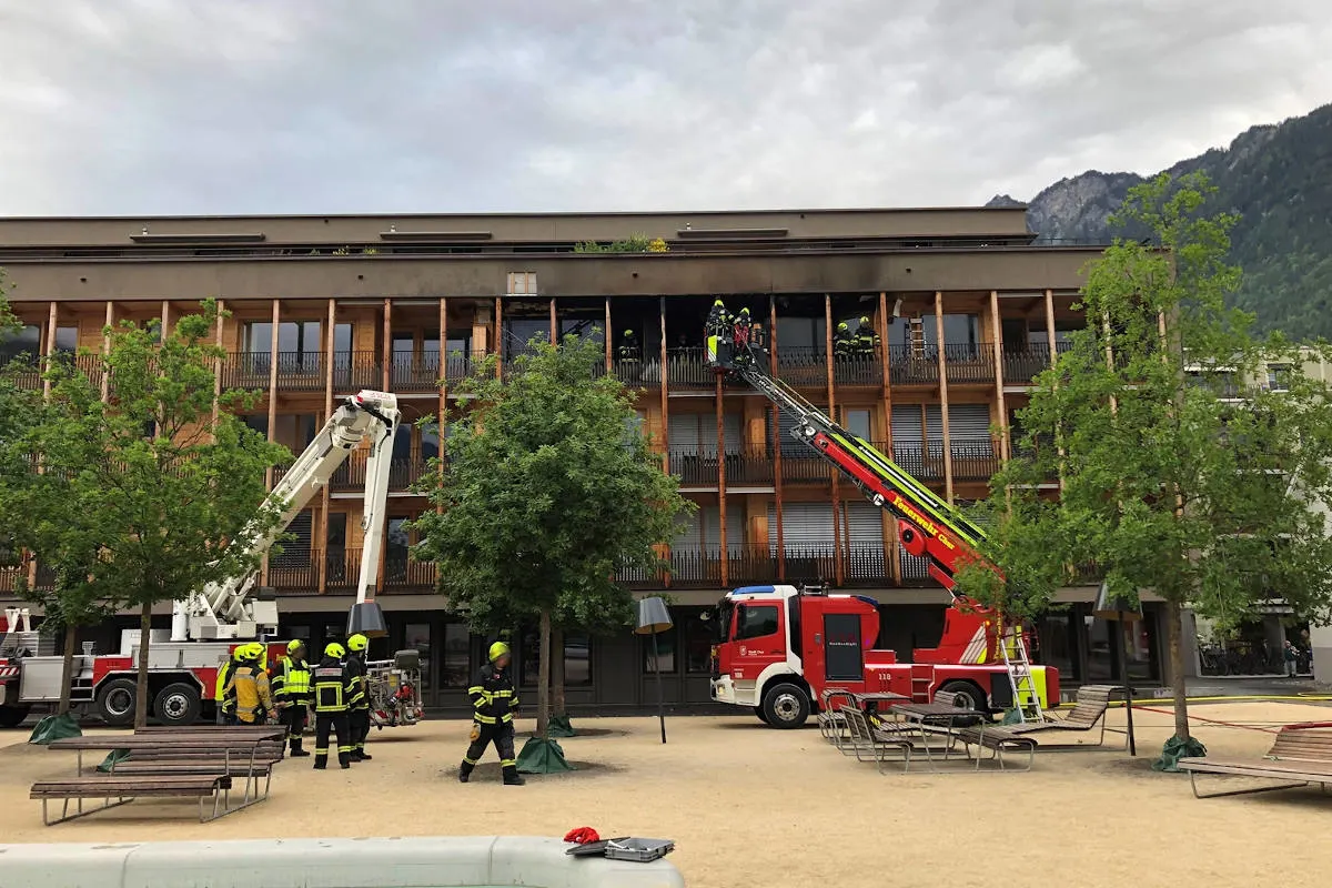 Chur GR – Evakuation wegen Wohnungsbrand