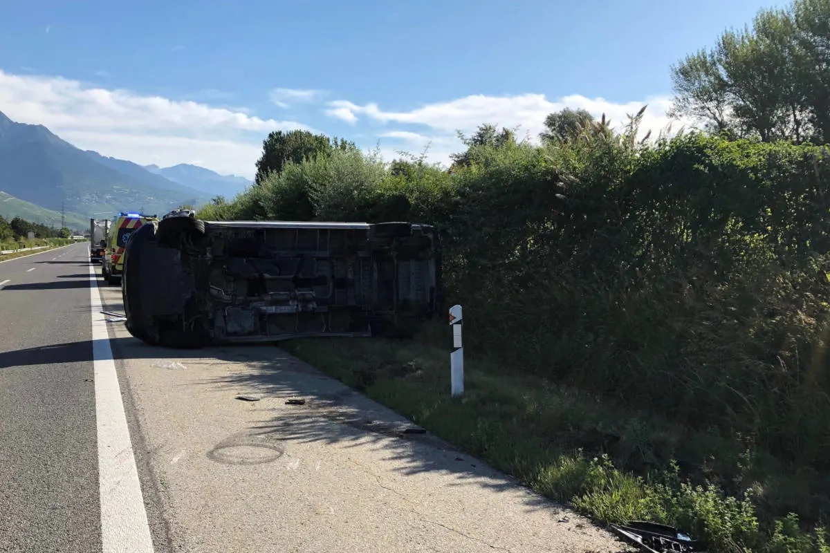 A9 Ardon VS - Verkehrsunfall fordert ein Todesopfer